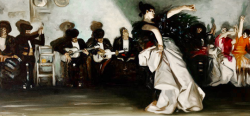 hunters-schafer:   every frame is a painting (8/27):   el jaleo by john singer sargent // the alamo, dir. john wayne 