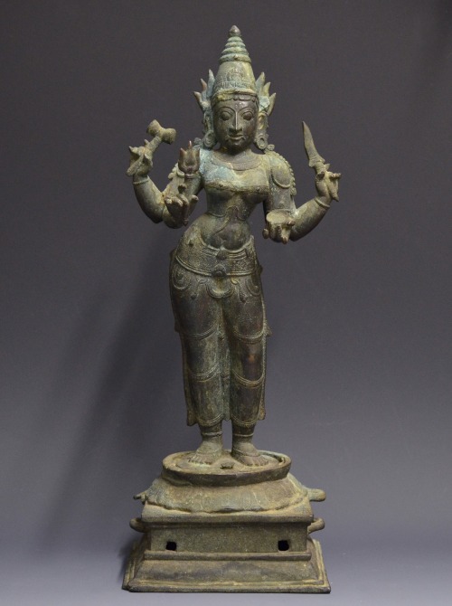 Bhairavi, bronze from Tamil Nadu