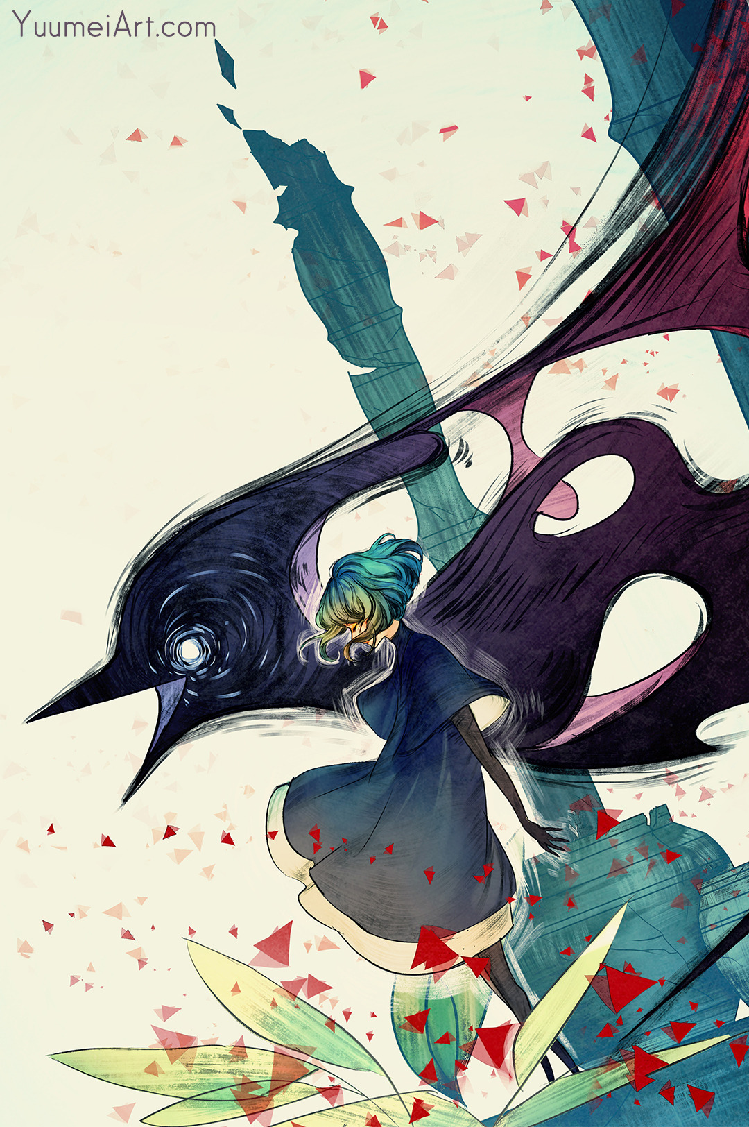 yuumei-art: Finished the Gris fanart :D The game was so beautiful, I highly recommend