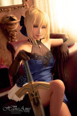 cosplaybeautys:  HaneAme cosplay Fate extraCCC-saber