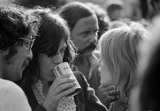 stones-muses:  Mick and Marianne at a Blind Faith concert in Hyde Park circa 1969💛Photo by Michael Putland📷