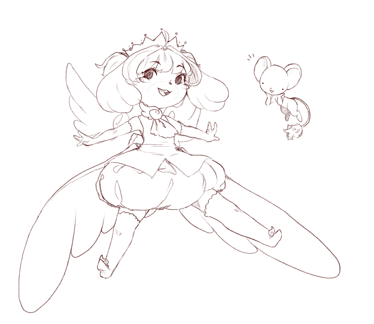 rabbureblogs:  zambiie:  WIP Cardcaptor Isabark   MY HEART  cutie isabelle &lt;3