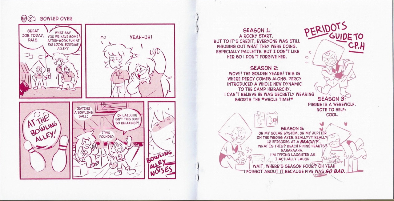 ascendenthia:  Have some more SU zines scans Peri’s such a cutie I cant function
