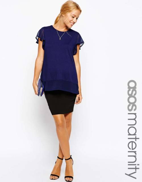 ASOS Maternity Exclusive Tailored Pencil SkirtShop for more like this on Wantering!