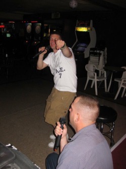 Another tbt to when I was stationed in SoCal , I&rsquo;m signing karaoke so I had to have been just a LITTLE drunk here