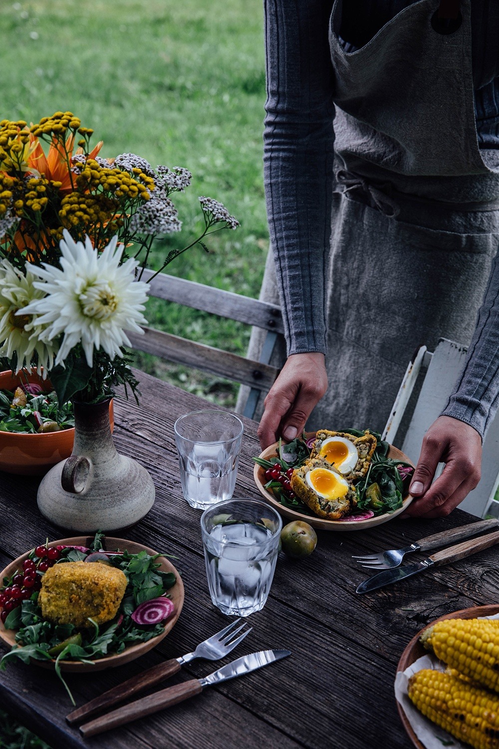delta-breezes:Breaded Eggs w/Honey Mint Sauce {GF} | Our Food Stories