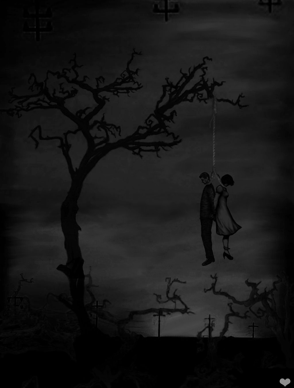 mad-girl-asylum:  Happily Dead Couple. 