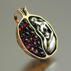 wickedclothes:Persephone Pomegranate PendantHades’s
