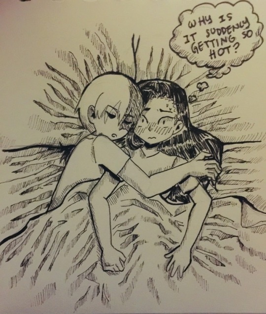 addie-arts:  My sister wanted some Todomomo so here it is!!!Other late inktober!!!!