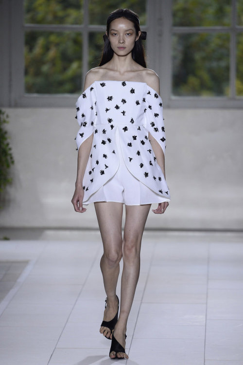 Label: Balenciaga Fashion Show: Spring/Summer 2014 in Paris Models: Lexi Boling, Zoe Huxford, H
