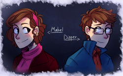 phi-be-shippin:  I finally started drawing for the Until Dawn au I had stuck in my head for a while. So here is some older Pines twins and a thanks to @alexa-eve for letting me use her design for Mabel. Next is the Cipher twins and some sketches whenever