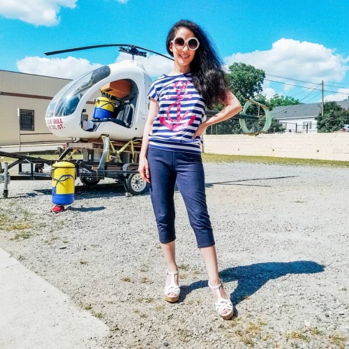 Ready to fly?   #ootd #chasecity #chasecityva #summerinvirginia #nauticalstyle #stripes #anchor #vir