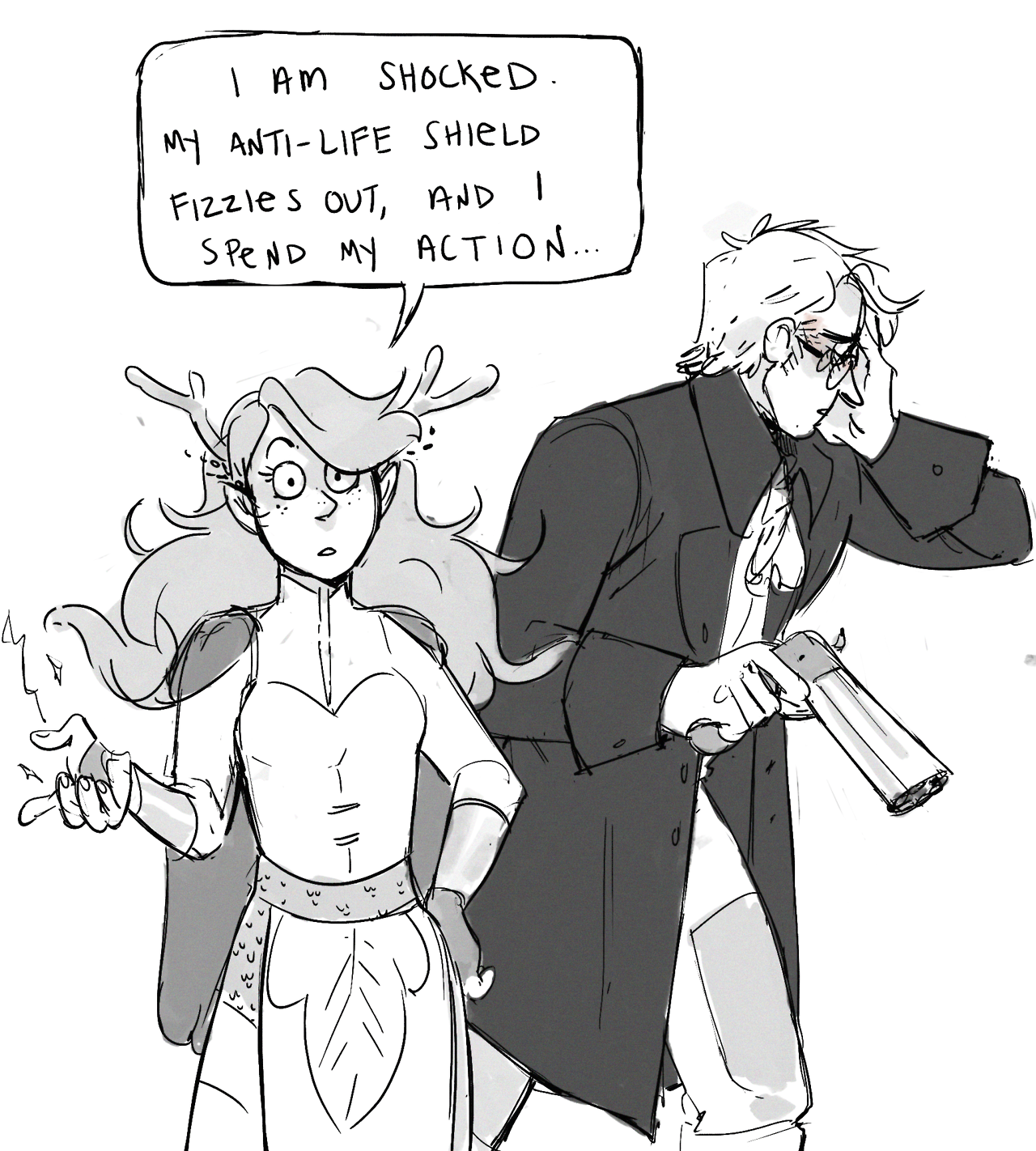 littlenimart:doodled out this little exchange from the Crimson Diplomacy episode
