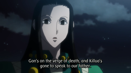 kurosaiyamero:  Nice to know that Hisoka cares more about Gon than his own dad does 