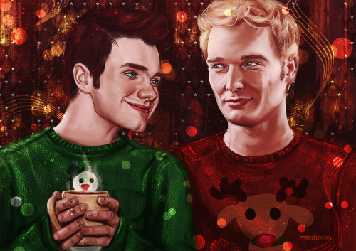 Kadam in Christmas sweaters. ^-^&lsquo; 