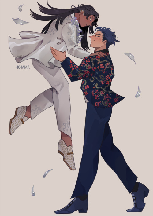 amarcia: Eden (OC) and Adam from sk8 dancing! Commission for @blackincantation ✨  ART LOG -&