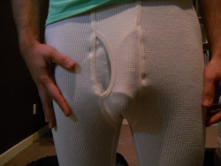 prettyricky8:  My bulge in longjohns. 