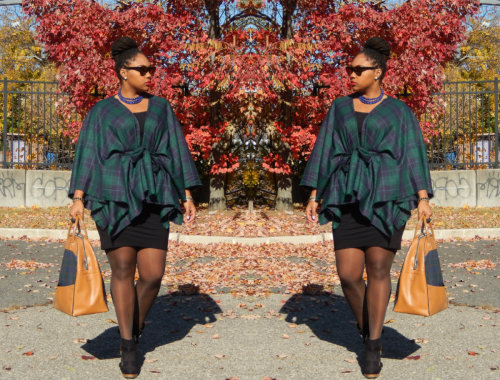 athickgirlscloset:  This Plaid cape is everything to me! #FFFaceoff Tartan