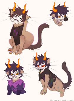 playbunny:  and now time for a gamzee uvu/i also started tagging these as catstuck on my blog ! 
