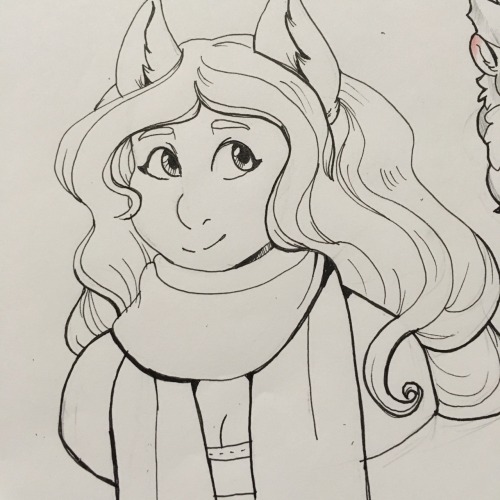 oceansurf-magus:Cici for @pumpkin-bread , As tradition lines before colors because I love ink.I WOND