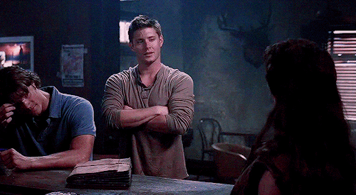 icegifs:Dean Winchester + looking at men