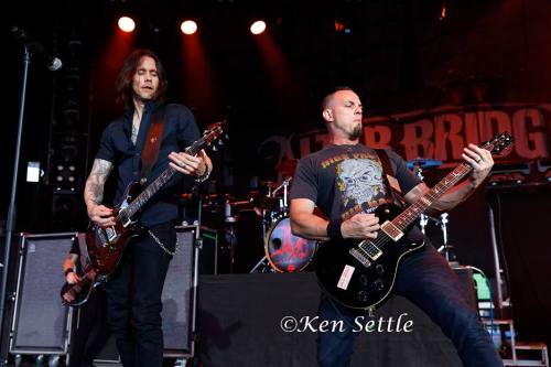 Cool shots of Myles Kennedy & Mark Tremonti when Alter Bridge played in Clarkston. © Ken SettleM