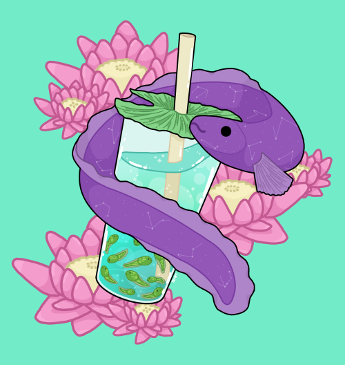 knittingnoodle:Thanks to @vampireapologist‘s recent posts about bubble tea I came up with this