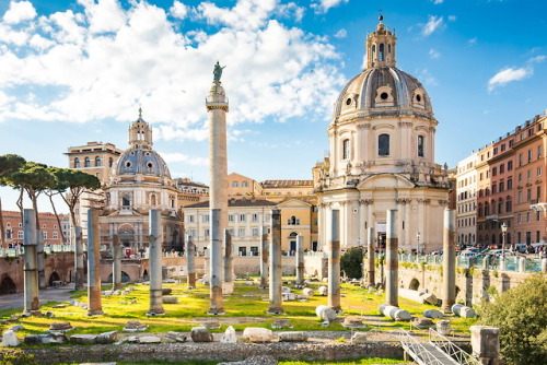 romebyzantium:The Trajan’s Forum in Rome, Italy.