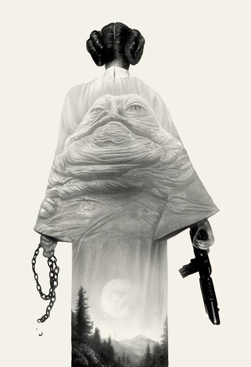 imthenic:  Leia and Vader by Greg Ruth 