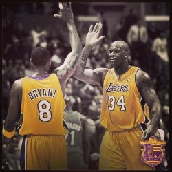 myxyshow:  The Black Mamba &amp; SHAQ. The best duo forever.(include MJ &amp; Pippen)  Memories