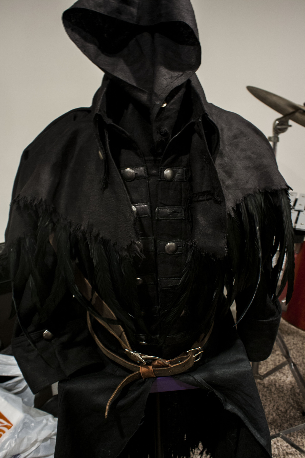 boydra:  Eileen the Crow (Bloodborne) cosplay progress. Linen, completely from scratch,