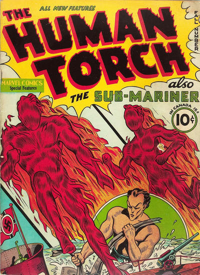 browsethestacks:  Human Torch (1940-1943)  #marvel, #comics, #humantorch