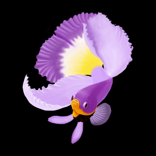 Cattleya Betta! Had to do this with mouse only but pretty happy with how it came out