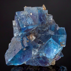 hematitehearts:  Deep Blue Fluorite with