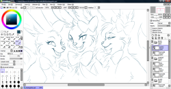 hehe i said i&rsquo;d draw it :33chere&rsquo;s a wip of my 3 sibling competitive sylveon scheming or somethingthey&rsquo;re all little shits