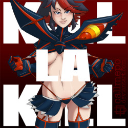 callmepo:  Kill La Kill - the runaway sketch by CallMePo So here is the story… My chest infection seemed to have finally bid a hasty retreat and the side-effects of the antibiotics used to treat it was not being as much a “pain in the ass” to me