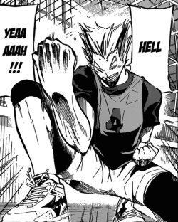 barahands:  asskawa:  Same victory pose..both know “that feeling”…relation to Tsukki..number 4..very interesting.  #CLOSES EYES#I’M GONNA EXPLODE#BECAUSE THIS PARALLELISM#AKI WAS THE ONE WHO PUT TSUKKI OFF VOLLEYBALL#AND BO HELPED HEAT HIM BACK