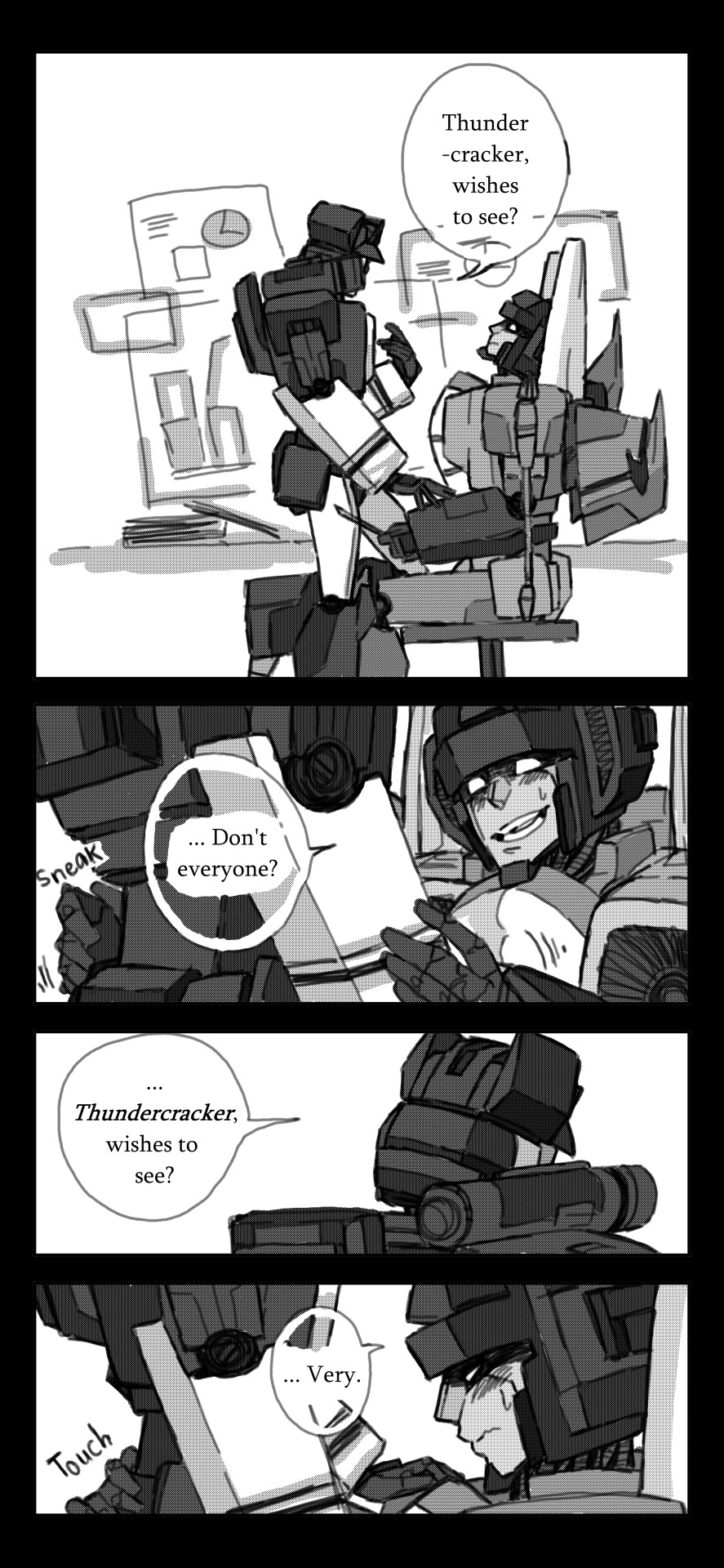 aquamarinedeath1408:  Thundercracker x Soundwave 