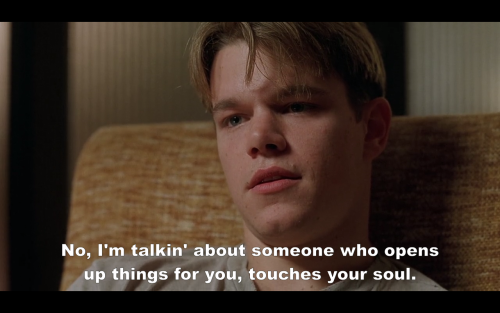 amomentoforever:  Good Will Hunting (1998) Directed by: Gus Van Sant Written by: Ben Affleck & M