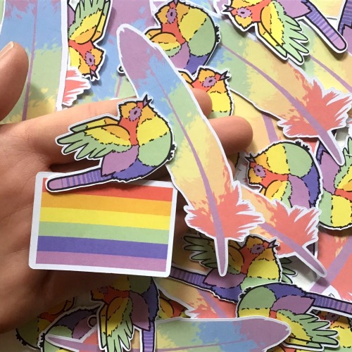 sosuperawesome: LGBTQ+ Bird StickersBronwyn Brims on Etsy
