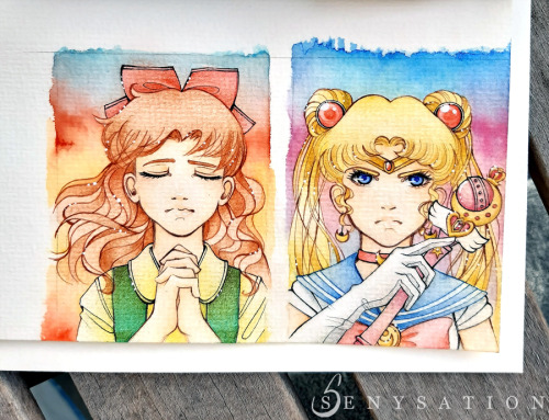 2 finished ACEO card commissions 