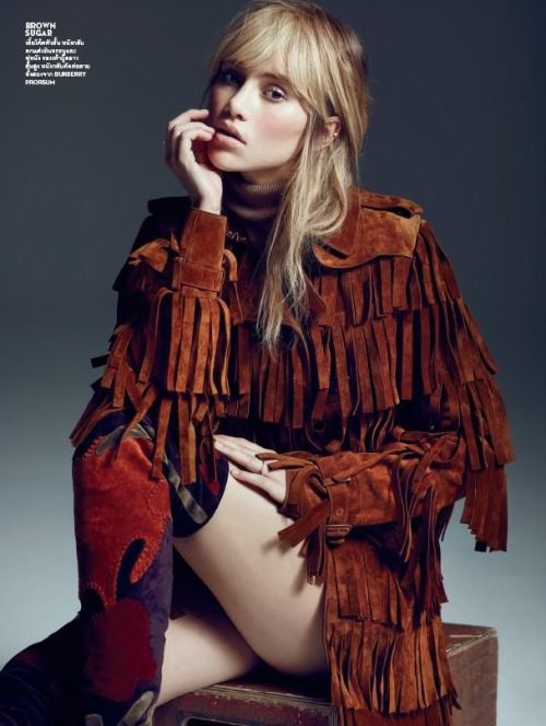 somerollingstone: Suki Waterhouse by Marcin Tyszka for Vogue Thailand September 2015  Boots by 