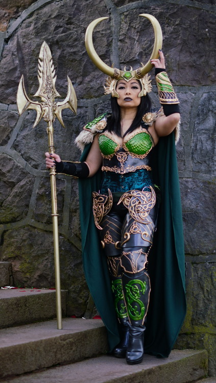 vivsai:Comic-Con@Home Masquerade Entry: VivSai Costume Title: Lady Loki in ArmorCostume Descrip