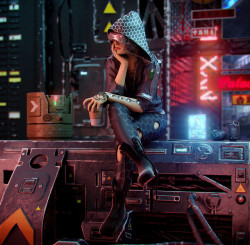 cyberpunker-hologram: Quiet Night Volkan Kacar // Artist 