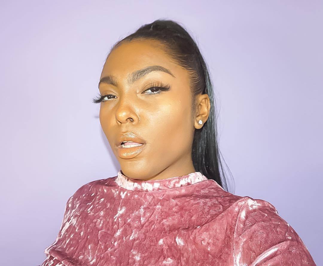 New Hair Tutorial Up 💜 Link In Bio Or Search Emani Mone On #YouTube — Lashes In Doll From @Beauty_Strike