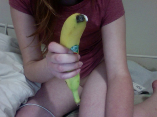 bestialityprincess:  I normally use bananas and put them back for my family to eat. It turns me on knowing that they are unknowingly smelling and eating my pussy on it. This time i decided to eat it :) But if alot of people reblog this ill make a video