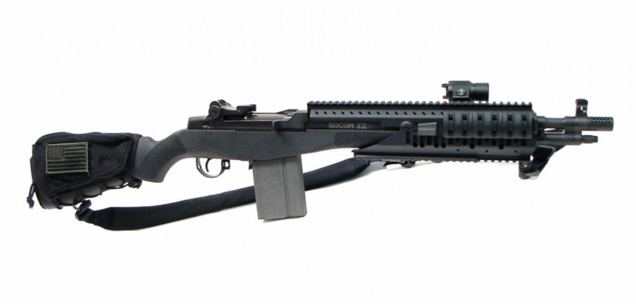 fmj556x45:  Springfield Socom II .308 caliber rifle. Socom II with Vltor Quad rail