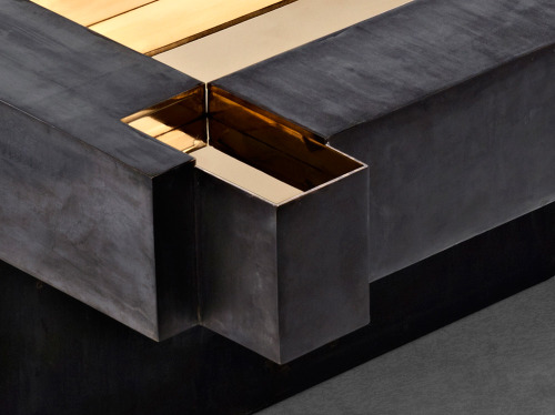 “Metal” Bronze Age Coffee Table by Piergiorgio Robino &amp; Stefania Fersini