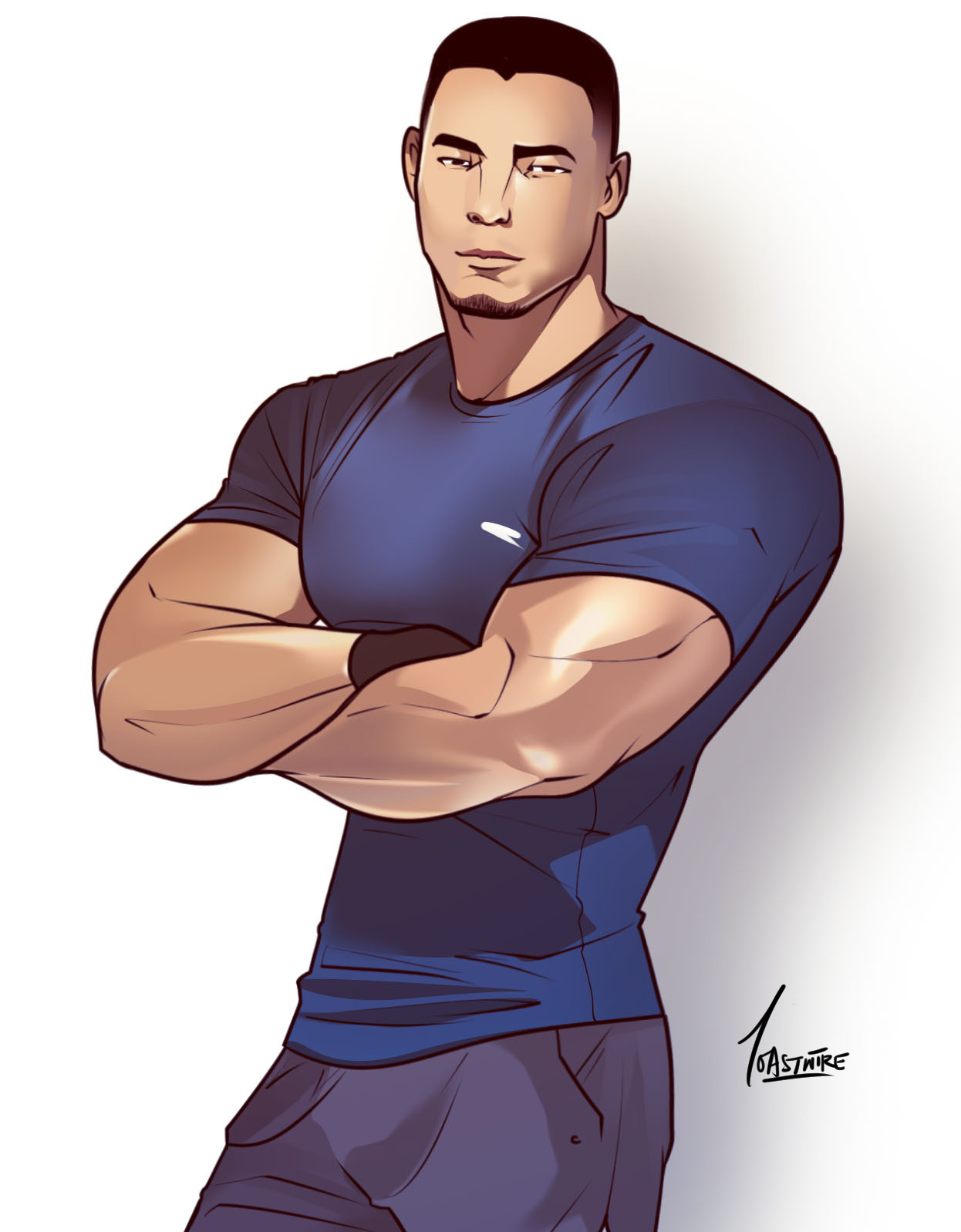 toastwire: Tried something more realistic!Featuring @jimmylinhero  photo reference