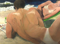 thunderstruck9:  Eric Fischl (American, b. 1948), Scenes from the private beach, 1981. Oil on canvas, 36 x 48.4 in.